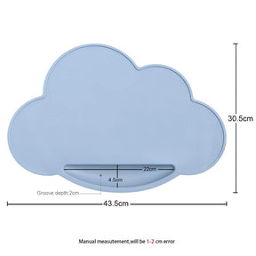 Silicone Essentials: Kid-Proof Cloud Dining Placemat - Petite Cove 