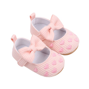 Heartfelt Mary Jane Cotton Baby Flats - Petite Cove 